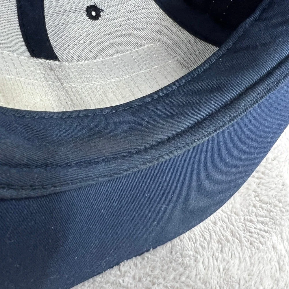 The Hundreds Racing Stripe Snapback Hat Navy Blue Streetwear Skate Logo Cap